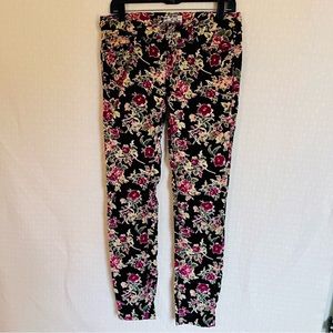 Free People Floral Corduroys